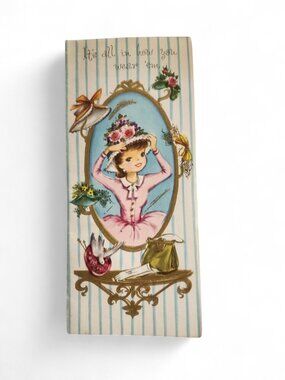 1950s Happy Birthday Vintage Greeting Card